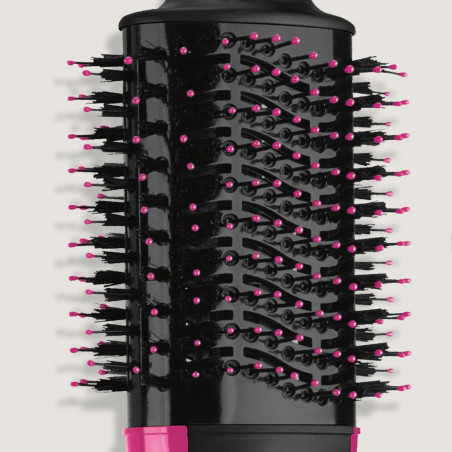 Perie electrica pentru coafare si uscare REVLON Pro Collection RVDR5222, 800 W, 3 niveluri, 2 viteze, Acoperire ceramica, Ionizare, Duza de aer rece, Negru/Roz