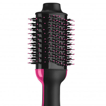 Perie electrica pentru coafare si uscare REVLON Pro Collection RVDR5222, 800 W, 3 niveluri, 2 viteze, Acoperire ceramica, Ionizare, Duza de aer rece, Negru/Roz