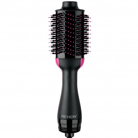 Perie electrica pentru coafare si uscare REVLON Pro Collection RVDR5222, 800 W, 3 niveluri, 2 viteze, Acoperire ceramica, Ionizare, Duza de aer rece, Negru/Roz