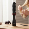 Perie electrica pentru coafare si uscare REVLON One-Step Root Booster Hot Air Brush RVDR5292, 820 W, 3 trepte, 3 viteze, Acoperire ceramica, Ionizare, Varf rece, Negru/Roz
