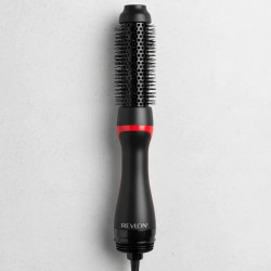 Perie electrica pentru coafare si uscare REVLON One-Step Root Booster Hot Air Brush RVDR5292, 820 W, 3 trepte, 3 viteze, Acoperire ceramica, Ionizare, Varf rece, Negru/Roz