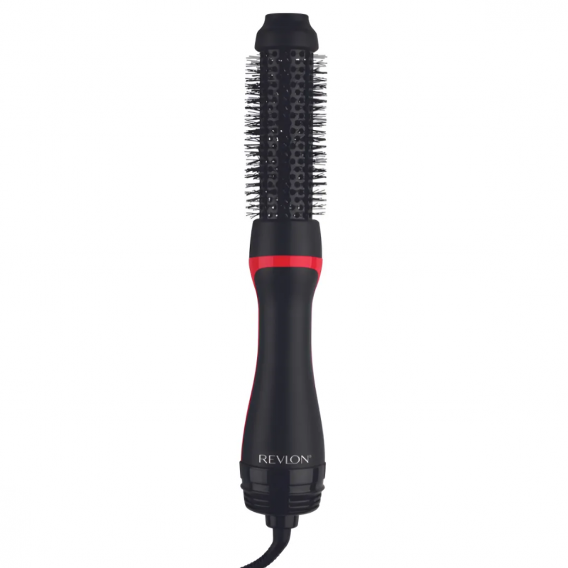 Perie electrica pentru coafare si uscare REVLON One-Step Root Booster Hot Air Brush RVDR5292, 820 W, 3 trepte, 3 viteze, Acoperire ceramica, Ionizare, Varf rece, Negru/Roz