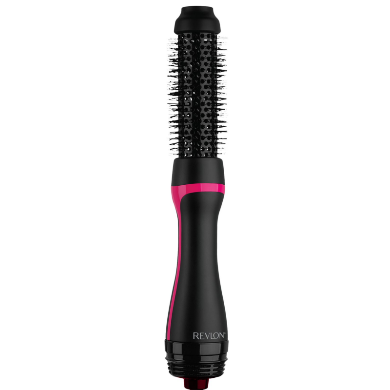 Perie electrica pentru coafare si uscare REVLON One-Step Root Booster Hot Air Brush RVDR5292, 820 W, 3 trepte, 3 viteze, Acoperire ceramica, Ionizare, Varf rece, Negru/Roz