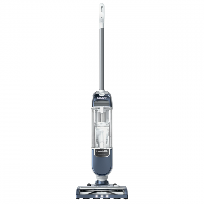 Aspirator vertical Shark Freestyle Max SV2002, 30 W, 0,7 l, 20 min, 2 viteze, 2 niveluri de putere, lumini LED, stație de încărcare, albastru