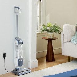 Aspirator vertical Shark Freestyle Max SV2002, 30 W, 0,7 l, 20 min, 2 viteze, 2 niveluri de putere, lumini LED, stație de încărcare, albastru