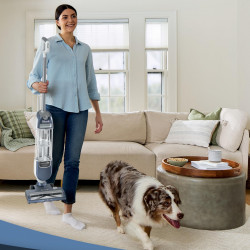 Aspirator vertical Shark Freestyle Max SV2002, 30 W, 0,7 l, 20 min, 2 viteze, 2 niveluri de putere, lumini LED, stație de încărcare, albastru