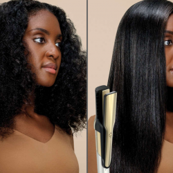 Uscator si styler pentru par 5in1 Shark Glam Multistyler HD6052SEU, 1500 W, 3 viteze, 6 temeperaturi, 100-220°C, Elemente ceramice, Ionizare, Ondulare automata Coanda, Gloss Lock, Auriu