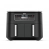 Friteuză cu aer cald Ninja Foodi Dual Zone AF200EU, 2400 W, zone de gătit independente, 7,6 l, 4 programe, 100-240 °C, Max Crisp, Sync, negru