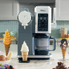 Aparat de înghețată 13-în-1 Ninja CREAMi Scoop & Swirl™ NC701EU, 800 W, 13 programe, manetă cu 3 trepte pentru cornetele de înghețată, CreamiFit, Creamify, 2 cupe de 473 ml, personalizare, gri/negru
