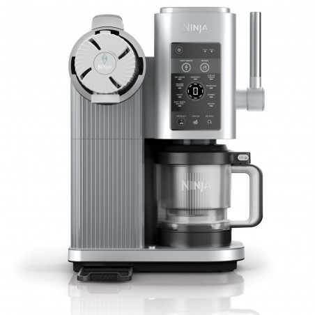 Aparat de înghețată 13-în-1 Ninja CREAMi Scoop & Swirl™ NC701EU, 800 W, 13 programe, manetă cu 3 trepte pentru cornetele de înghețată, CreamiFit, Creamify, 2 cupe de 473 ml, personalizare, gri/negru
