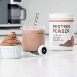 Aparat de înghețată 13-în-1 Ninja CREAMi Scoop & Swirl™ NC701EU, 800 W, 13 programe, manetă cu 3 trepte pentru cornetele de înghețată, CreamiFit, Creamify, 2 cupe de 473 ml, personalizare, gri/negru