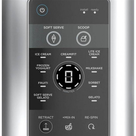 Aparat de înghețată 13-în-1 Ninja CREAMi Scoop & Swirl™ NC701EU, 800 W, 13 programe, manetă cu 3 trepte pentru cornetele de înghețată, CreamiFit, Creamify, 2 cupe de 473 ml, personalizare, gri/negru