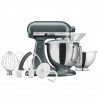 Mixer planetar KitchenAid Artisan Elegance 5KSM175PSEJP, 300 W, 4,8 l, Transmisie directa, 10 viteze, Verde inchis