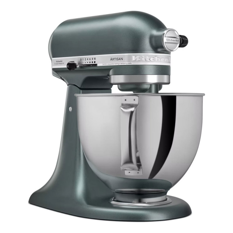 Mixer planetar KitchenAid Artisan Elegance 5KSM175PSEJP, 300 W, 4,8 l, Transmisie directa, 10 viteze, Verde inchis