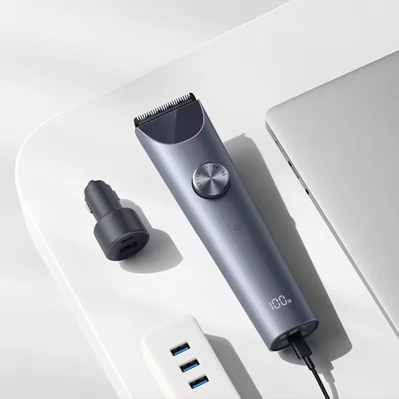 Masina de tuns parul Xiaomi Hair Clipper 2 BHR8998EU, 0,5-28 mm, Autonomie 180 min, Lame ceramice, Afisaj LED, Gri