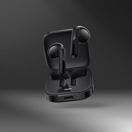 Casti wireless fara fir Xiaomi Redmi Buds 6 Active BHR8396GL, 6 ore, 5 moduri, Comandă tactila, Reducerea zgomotului, Bluetooth 5.4, IPX4, Negru