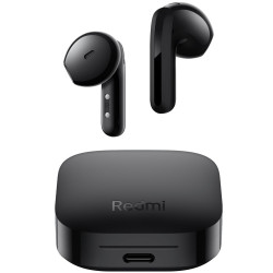 Casti wireless fara fir Xiaomi Redmi Buds 6 Active BHR8396GL, 6 ore, 5 moduri, Comandă tactila, Reducerea zgomotului, Bluetooth 5.4, IPX4, Negru