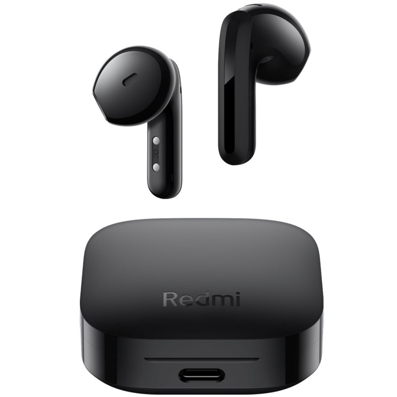 Casti wireless fara fir Xiaomi Redmi Buds 6 Active BHR8396GL, 6 ore, 5 moduri, Comandă tactila, Reducerea zgomotului, Bluetooth 5.4, IPX4, Negru