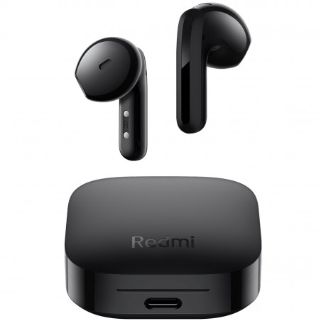 Casti wireless fara fir Xiaomi Redmi Buds 6 Active BHR8396GL, 6 ore, 5 moduri, Comandă tactila, Reducerea zgomotului, Bluetooth 5.4, IPX4, Negru