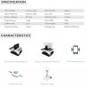 Robot pentru piscine Opson Pro, 118 W, 130 m², 10-35°C, 16 m³/h, Giroscop, 3 moduri, Motor triplu, Alb/Negru