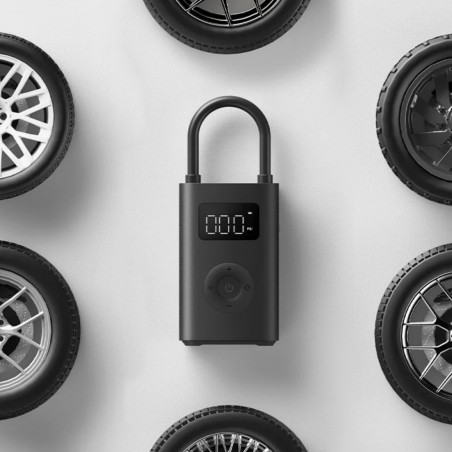 Compresor de aer cu acumulator Xiaomi Portable Electric Air Compressor 2 BHR7112GL, 3-150 psi, Pana la 10 anvelope, 6 moduri, 3 adaptoare, Lanterna LED, Negru