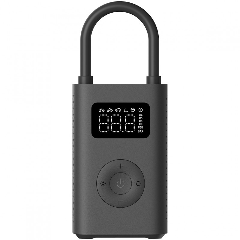 Compresor de aer cu acumulator Xiaomi Portable Electric Air Compressor 2 BHR7112GL, 3-150 psi, Pana la 10 anvelope, 6 moduri, 3 adaptoare, Lanterna LED, Negru