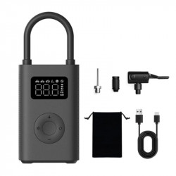 Compresor de aer cu acumulator Xiaomi Portable Electric Air Compressor 2 BHR7112GL, 3-150 psi, Pana la 10 anvelope, 6 moduri, 3 adaptoare, Lanterna LED, Negru