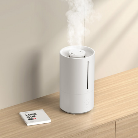 Umidificator de aer Xiaomi Smart Humidifier 2 EU BHR6026EU, 28 W, 40 m², 4,5 l, 3 trepte, Sterilizare UV-C, Aplicatie mobila, Ultrasilente, Alb