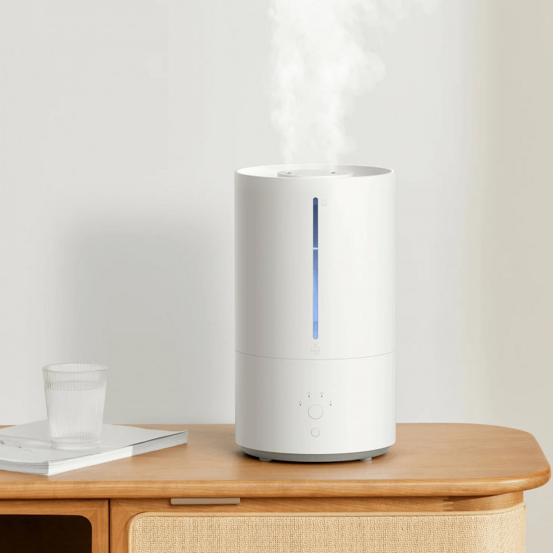 Umidificator de aer Xiaomi Smart Humidifier 2 EU BHR6026EU, 28 W, 40 m², 4,5 l, 3 trepte, Sterilizare UV-C, Aplicatie mobila, Ultrasilente, Alb