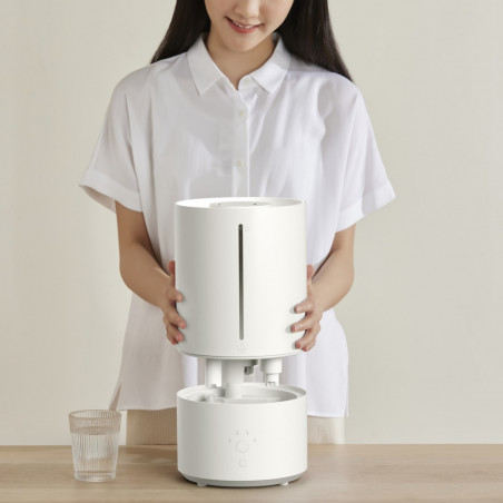 Umidificator de aer Xiaomi Smart Humidifier 2 EU BHR6026EU, 28 W, 40 m², 4,5 l, 3 trepte, Sterilizare UV-C, Aplicatie mobila, Ultrasilente, Alb