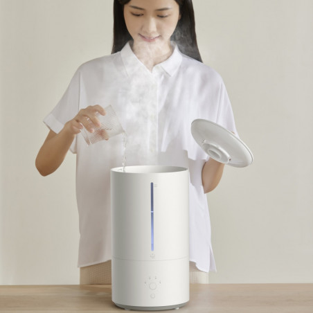 Umidificator de aer Xiaomi Smart Humidifier 2 EU BHR6026EU, 28 W, 40 m², 4,5 l, 3 trepte, Sterilizare UV-C, Aplicatie mobila, Ultrasilente, Alb