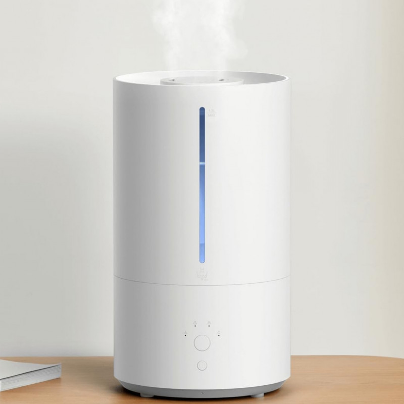 Umidificator de aer Xiaomi Smart Humidifier 2 EU BHR6026EU, 28 W, 40 m², 4,5 l, 3 trepte, Sterilizare UV-C, Aplicatie mobila, Ultrasilente, Alb
