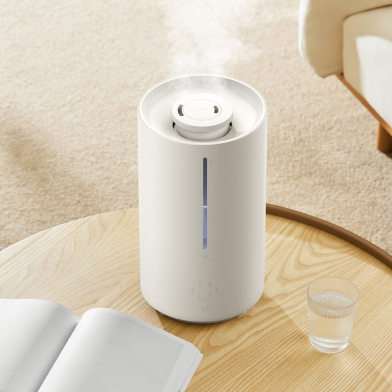 Umidificator de aer Xiaomi Smart Humidifier 2 EU BHR6026EU, 28 W, 40 m², 4,5 l, 3 trepte, Sterilizare UV-C, Aplicatie mobila, Ultrasilente, Alb
