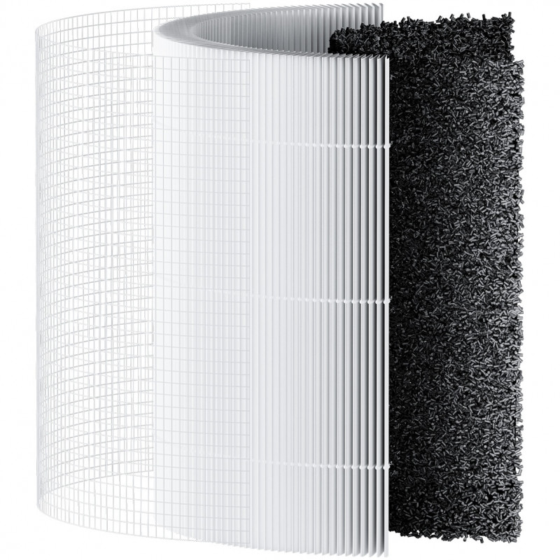 Purificator de aer Xiaomi Smart Air Purifier 4 Compact BHR5860EU, 27 W, 27 m², 230 m³/h, PM2.5, Indicator calitate aer, SMART, Mi Home, Alb