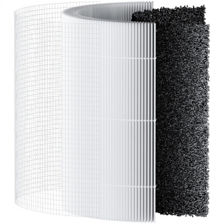 Purificator de aer Xiaomi Smart Air Purifier 4 Compact BHR5860EU, 27 W, 27 m², 230 m³/h, PM2.5, Indicator calitate aer, SMART, Mi Home, Alb