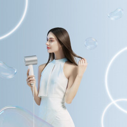 Uscator de par Xiaomi Water Ionic Hair Dryer H500 BHR5851EU, 1800 W, Terapie ionica cu apa, NTC, Aer cald/rece alternativ, Carcasa metalica, Alb