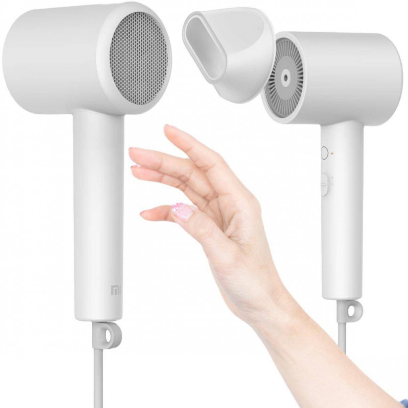Uscator de par Xiaomi Mi Ionic Hair Dryer H300 BHR5081GL, 1600 W, Terapie ionica, NTC, Aer cald/rece alternativ, Carcasa metalica, Alb