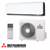 Aparat de aer conditionat cu invertor Mitsubishi Heavy Industries SRK25ZSX-WFB + SRC25ZSX-W, 9000 BTU, 20 m², Wi-Fi, R-32, Alb/Negru