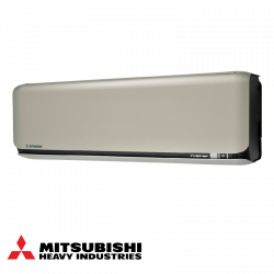 Aparat de aer conditionat cu invertor Mitsubishi Heavy Industries SRK60ZSX-WFT + SRC60ZSX-W, 21000 BTU, 45 m², A++, Wi-Fi, R-32, Sistem antialergic, 3D Auto, Bej/Negru