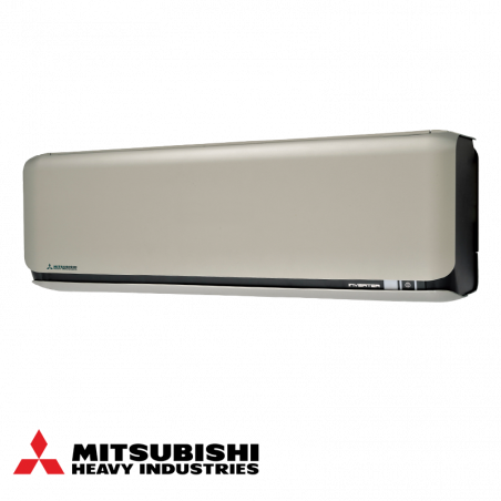 Aparat de aer conditionat cu invertor Mitsubishi Heavy Industries SRK60ZSX-WFT + SRC60ZSX-W, 21000 BTU, 45 m², A++, Wi-Fi, R-32, Sistem antialergic, 3D Auto, Bej/Negru