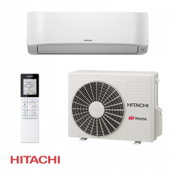Aparat de aer conditionat cu invertor Hitachi AirHome 400 RAK-DJ50RHAE / RAC-DJ50WHAE, 18.000 BTU, 37 m², A++, Wi-Fi, R-32, Аlb