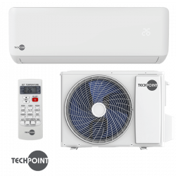 Aparat de aer conditionat cu invertor TechPoint TCP H24 MAXCOOL, 24.000 BTU, 47 m², A++, R-32, Alb