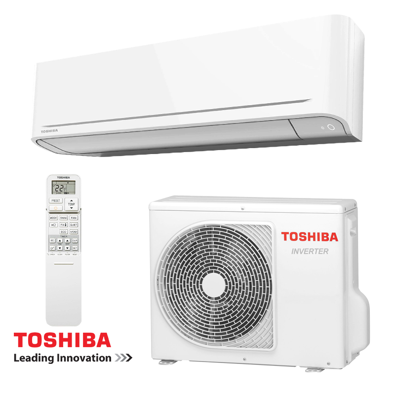 Aparat de aer conditionat cu invertor Toshiba Yukai+ RAS-B16S4KVG-E + RAS-16E2AVG-E, 16.000 BTU, 31 m², Wi-Fi, R-32, Alb