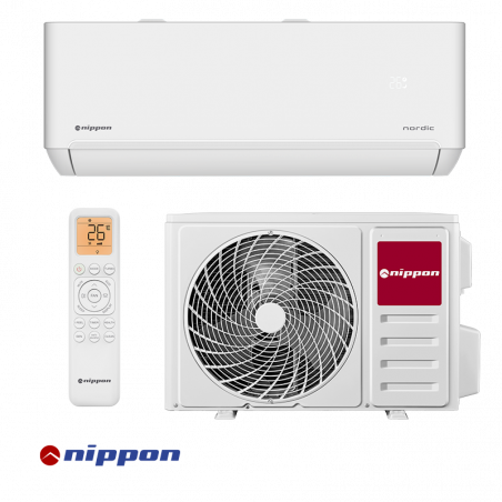 Aparat de aer conditionat cu invertor Nippon NPC 18 T-PRO NORDIC, 18.000 BTU, 35 m², A+++/A++, R-32, Alb