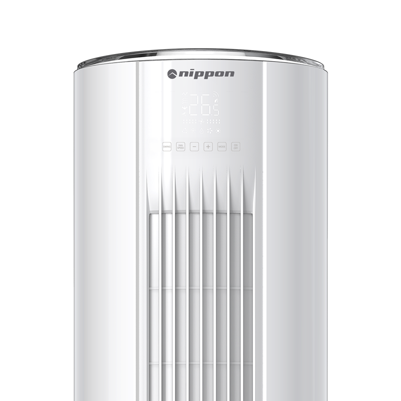 Aparat de aer conditionat de tip coloana Nippon NPC-24MCFL, 24.000 BTU, 45 m², A++/A+, R-32, Alb