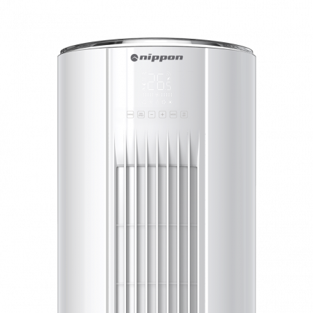 Aparat de aer conditionat de tip coloana Nippon NPC-24MCFL, 24.000 BTU, 45 m², A++/A+, R-32, Alb