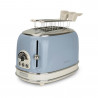 Prajitor de paine Ariete VINTAGE 0155/05, 810W, 2 felii, 3 functii, 6 trepte, Tava firimituri detasabila, Albastru