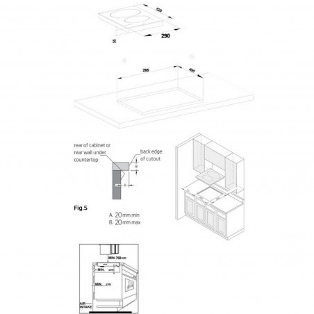 Plita ceramica incorporabila Crown VCP 32D, 3000W, Timer, Dubla, Ecran tactil, Negru