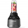 Blender, robot, Nutribullet 3in1 Triple Prep System NBF580B, 1500 W, 1,8 l, 8 programe, 3 viteze, 8 programe, Recunoastere accesorii, Comandă tactila, Negru/gri