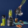 Blender Nutribullet Smart Sense 1500 Combo NBF550DG, 1500 W, 1,8 l, 5 viteze, Adaptare inteligenta a vitezei, Fara BPA, Negru/Gri